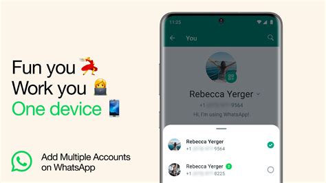 multiple whatsapp accounts setup.